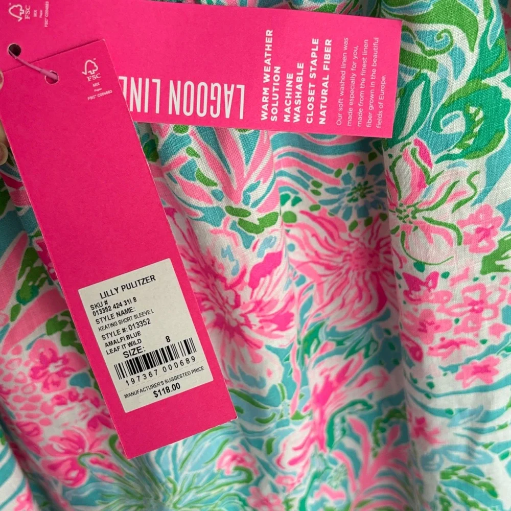 Lilly Pulitzer Keating Linen Top